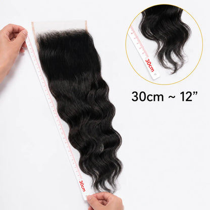 6X6 Wavy HD Swiss Closure