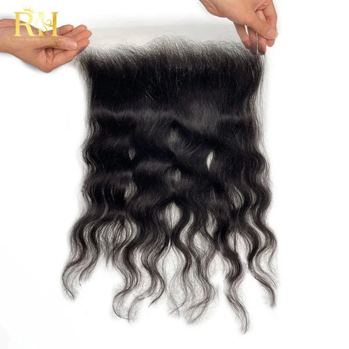 13×6 HD SWISS FRONTAL – Raw SEA Wavy Natural color
