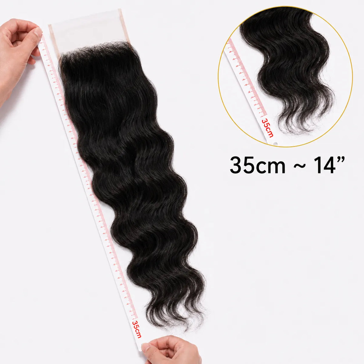 6X6 Wavy HD Swiss Closure
