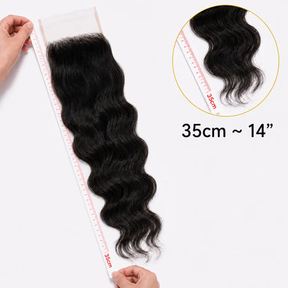 6X6 Wavy HD Swiss Closure