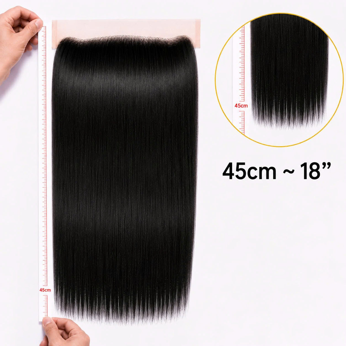 13X6 Straight HD Swiss Frontal