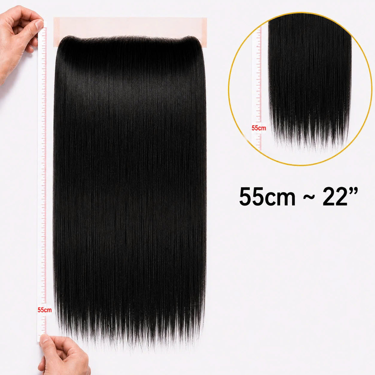 13X6 Straight HD Swiss Frontal