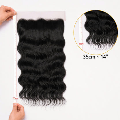 13X6 Wavy HD Swiss Frontal