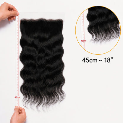 13X6 Wavy HD Swiss Frontal
