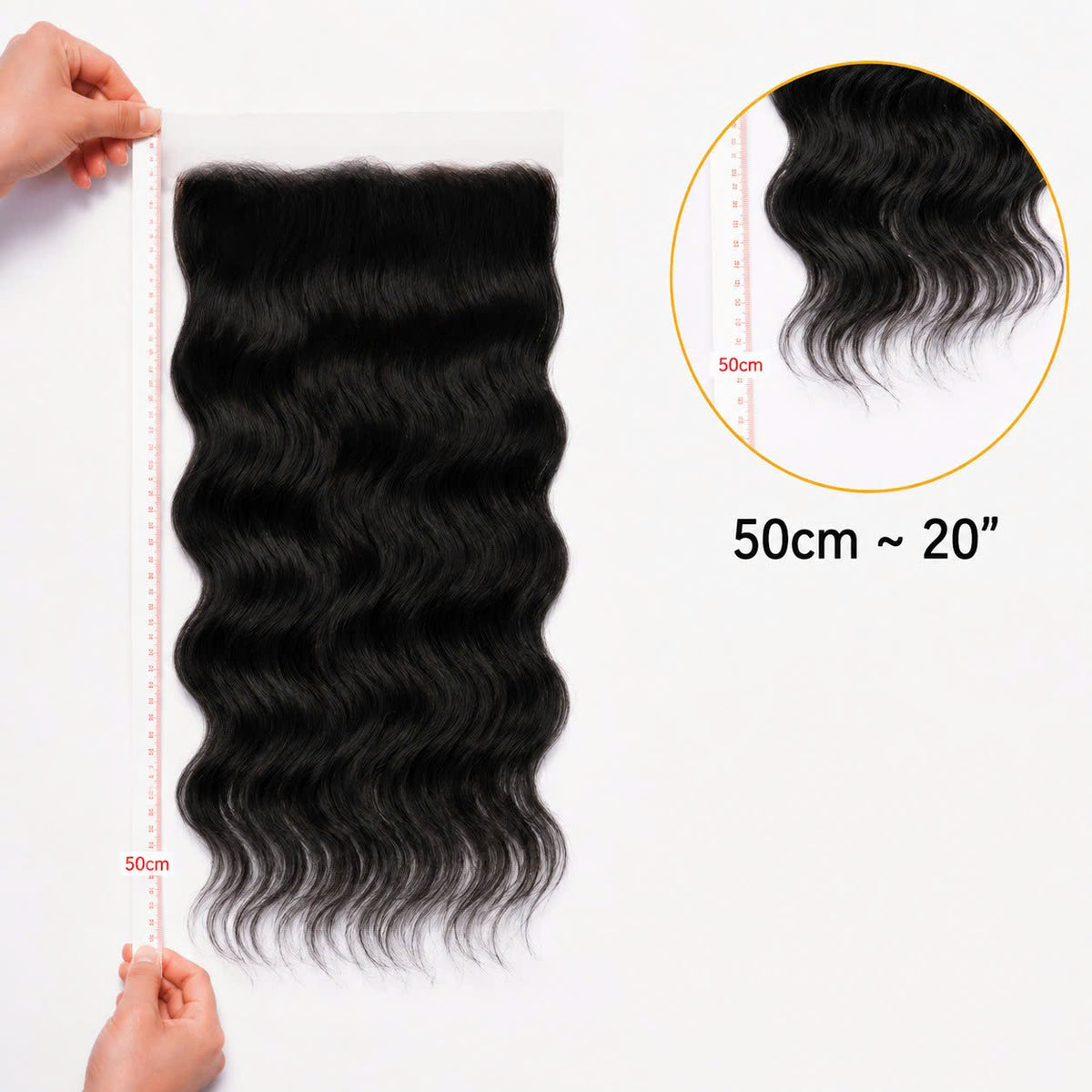 13X6 Wavy HD Swiss Frontal