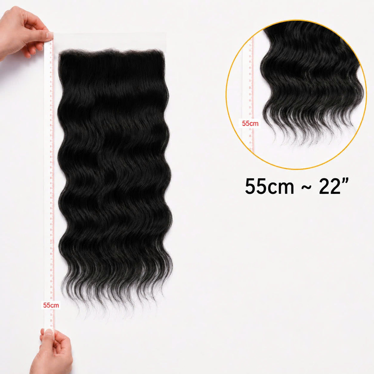 13X6 Wavy HD Swiss Frontal