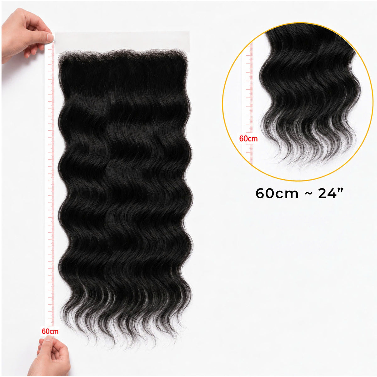 13X6 Wavy HD Swiss Frontal