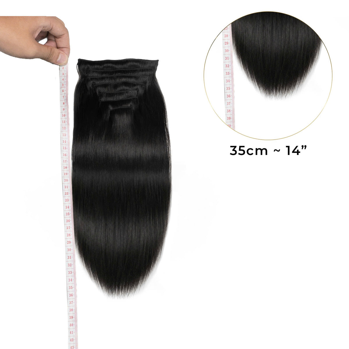 Raw Sea Straight Clip-Ins