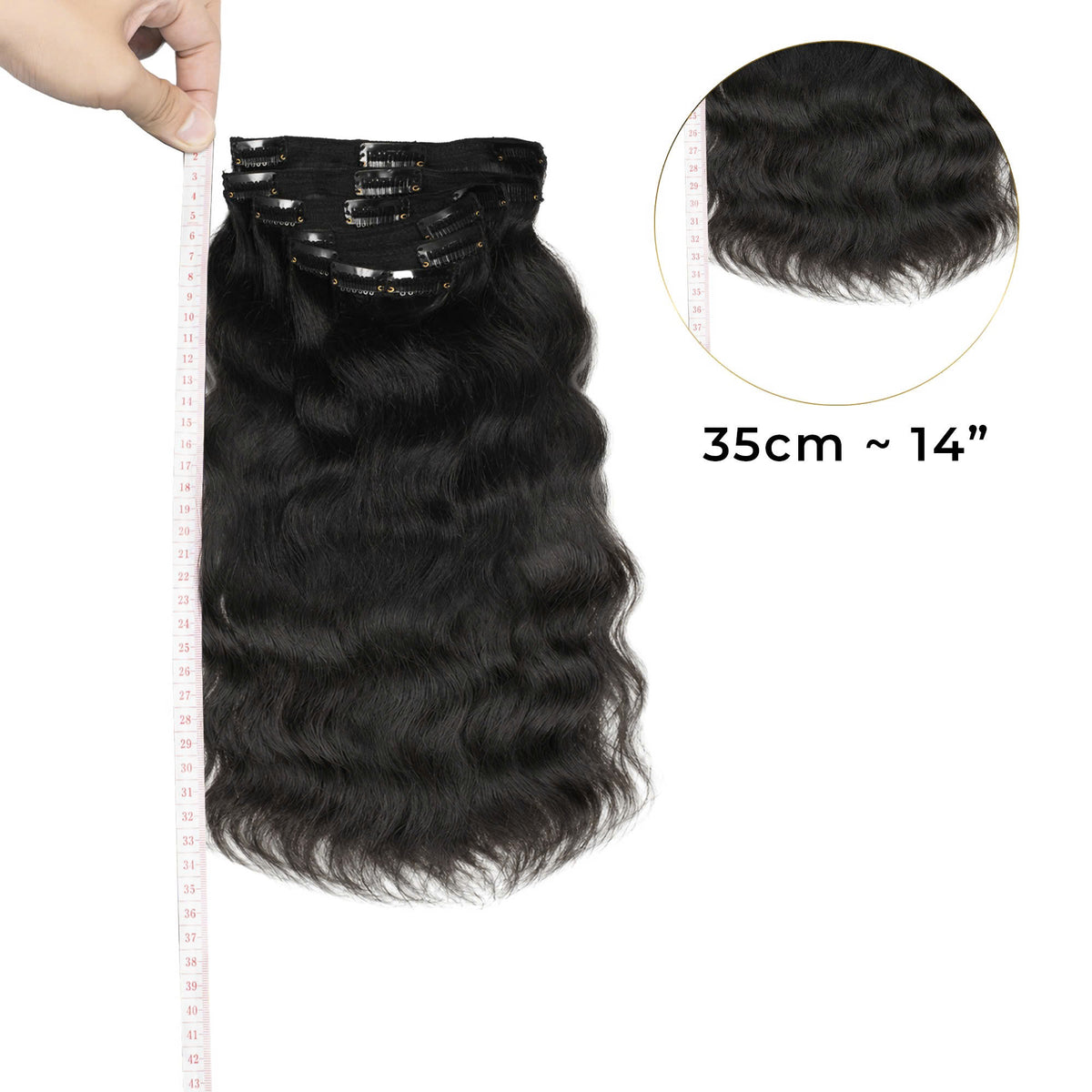 Raw Sea Wavy Clip-Ins