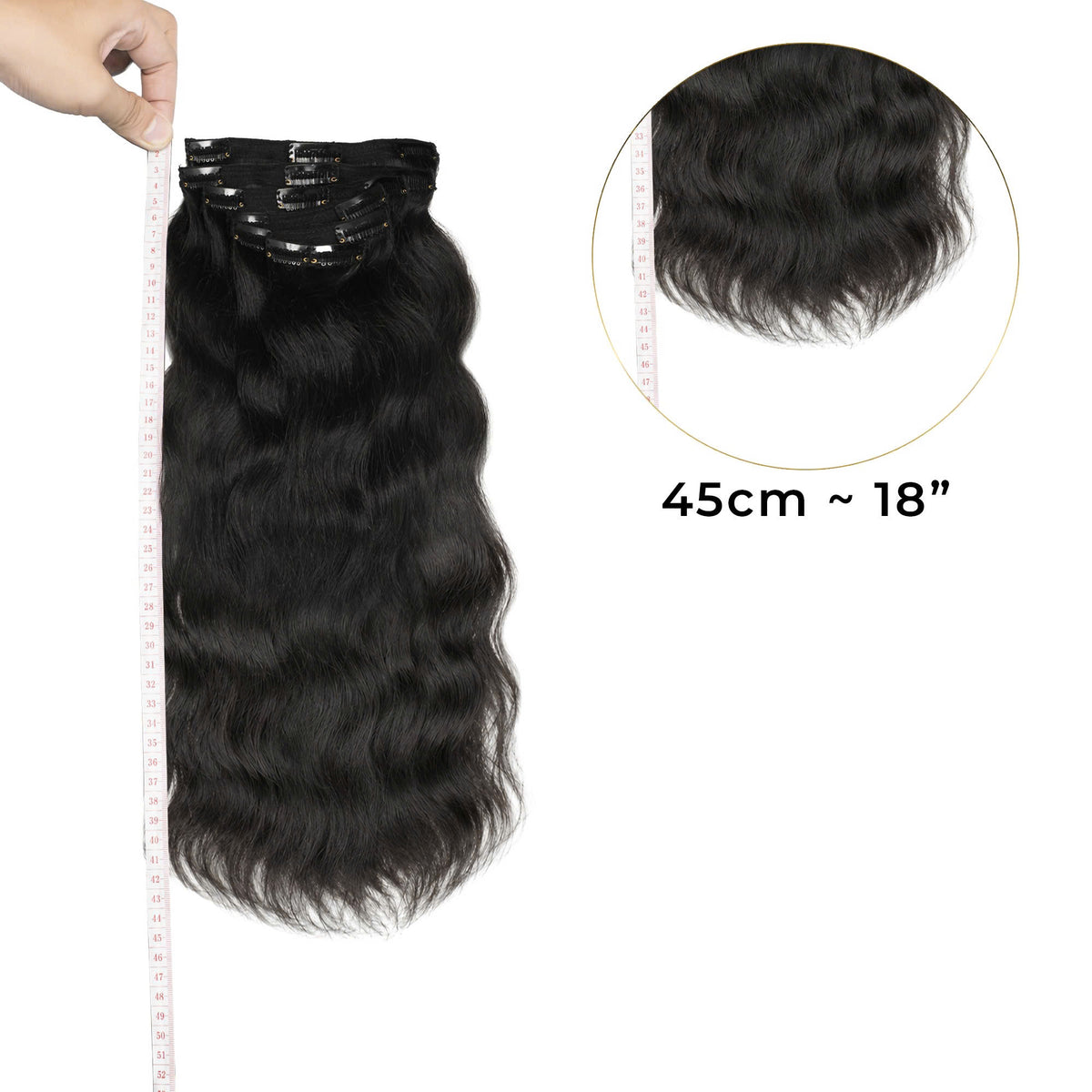 Raw Sea Wavy Clip-Ins