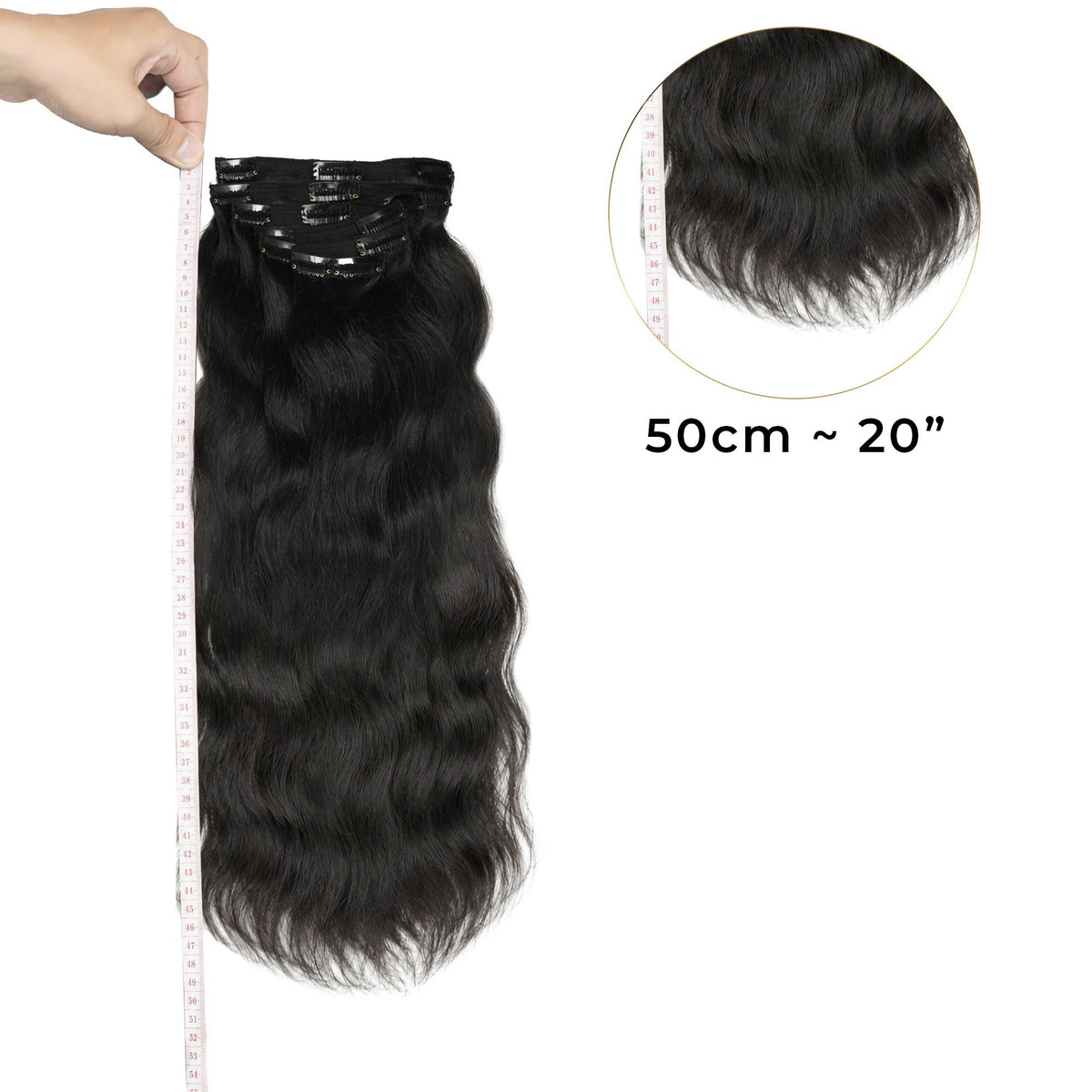 Raw Sea Wavy Clip-Ins