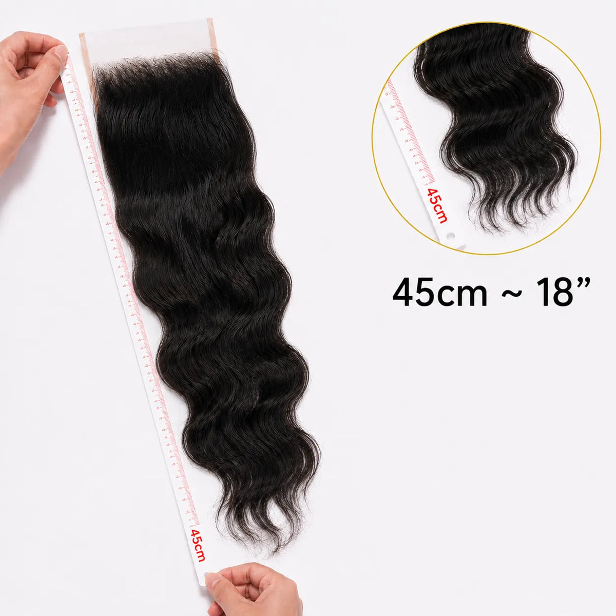 6X6 Wavy HD Swiss Closure