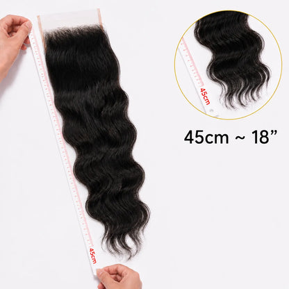 6X6 Wavy HD Swiss Closure