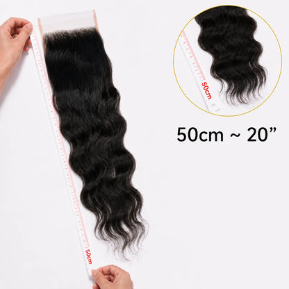 6X6 Wavy HD Swiss Closure