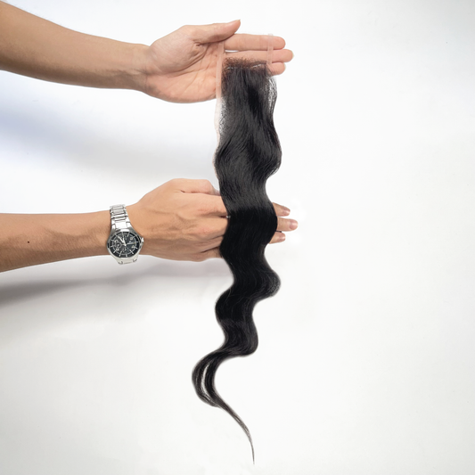 2×6 HD Swiss Closure – Raw SEA Wavy – Natural Color
