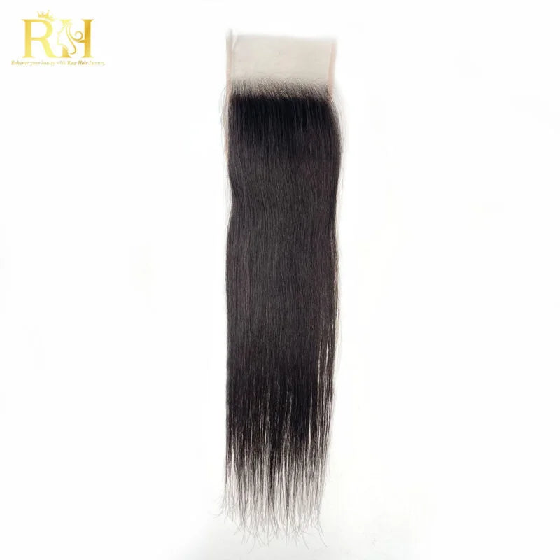 4×4 HD SWISS CLOSURE – Raw SEA Straight Natural color