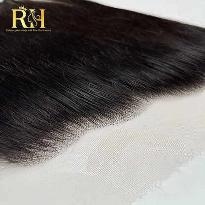 13×6 HD SWISS FRONTAL– Raw SEA Straight Natural color