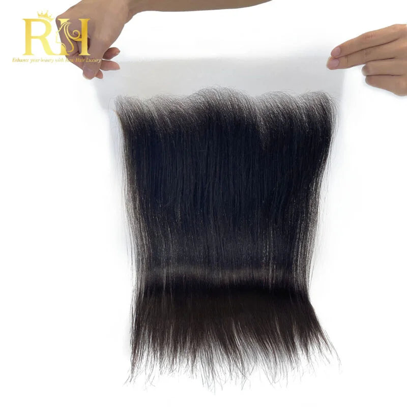 13×6 HD SWISS FRONTAL– Raw SEA Straight Natural color