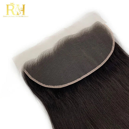 13×6 HD SWISS FRONTAL– Raw SEA Straight Natural color