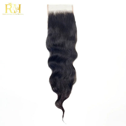 5×5 HD Swiss Closure – Raw SEA Wavy – Natural Color