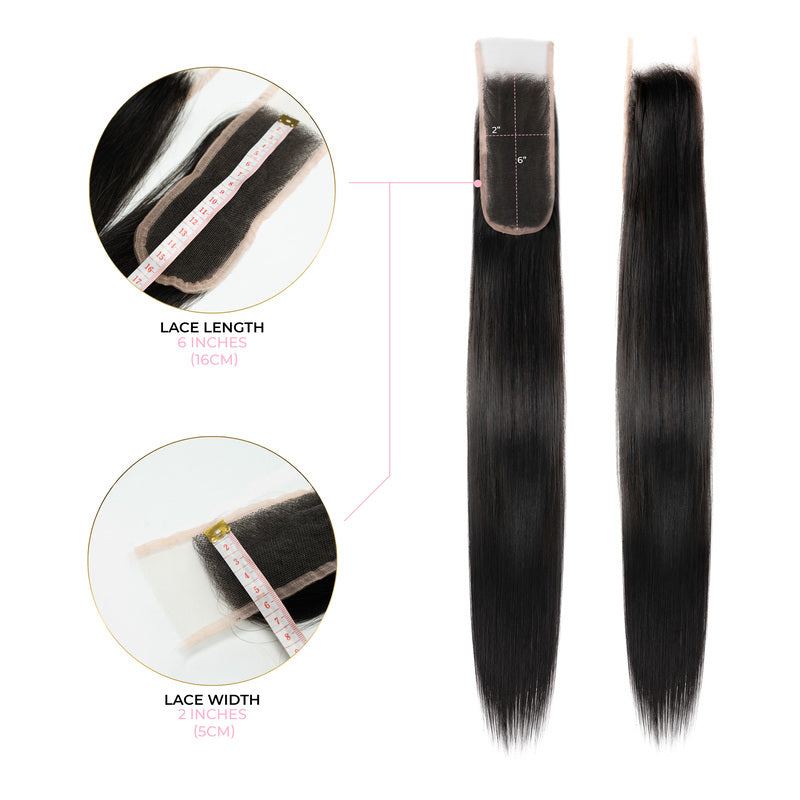 2X6 Straight HD Swiss Closure
