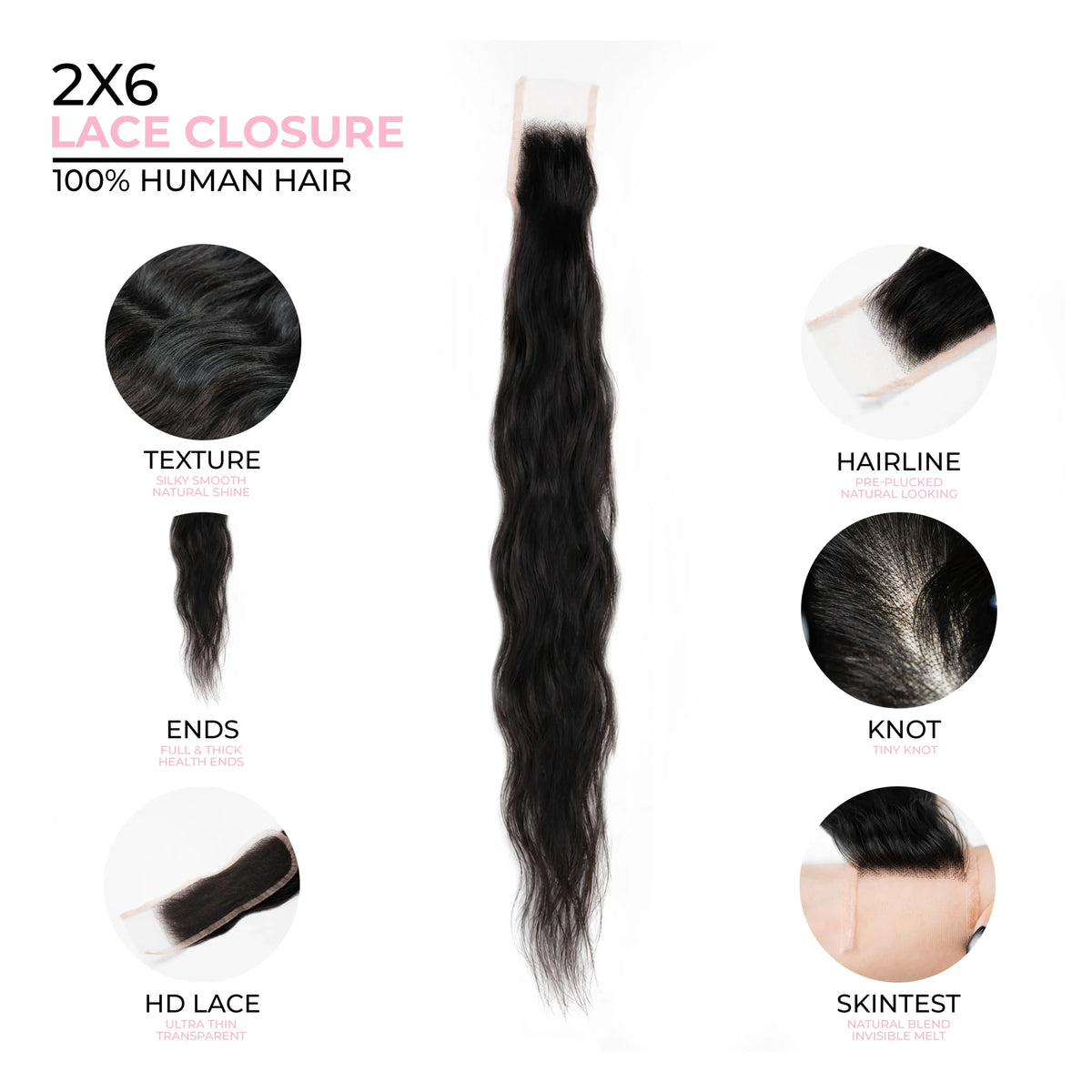 2X6 Wavy HD Swiss Closure