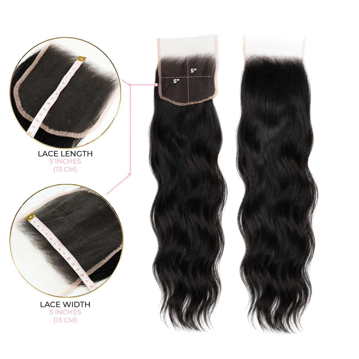 5X5 Wavy HD Swiss Closure