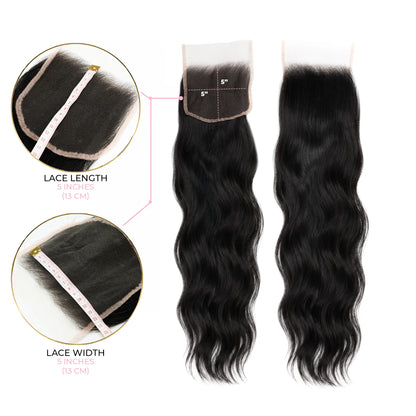 5X5 Wavy HD Swiss Closure